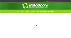 Desktop Screenshot of betaboard.com.au